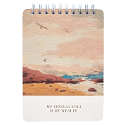 Блокнот "View пляж", А6, 40 листов, клетка, разноцветный