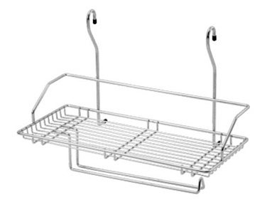 Корзина на трубу d16 одинарная+бумага CWJ220 хром AKS 21692