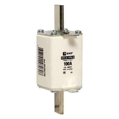 Плавкая вставка ППН-35 250/100А габарит 1 EKF fus-35/250/100