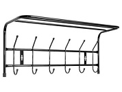 Вешалка настенная металлическая с полкой ВП6, 605х265х245 мм, цвета в ассортименте NIKA ВП6