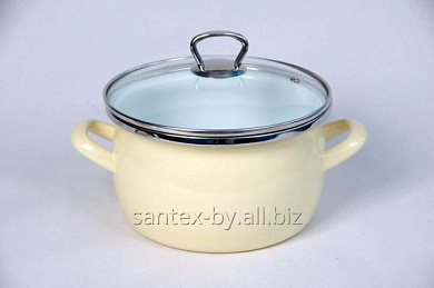 Кастрюля 5 л, сфера Сантэкс 1-2450111(Бл)"Беж"