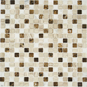 Мозаика Pietrine Pietra MIX 7 POL, 15х15х4 мм, MOSAICSTORY 35440