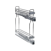 Выдвижная корзина-карго NORWIG 200 напр.скр.монтажа с доводчиком крепл.боковое/левое, хром AKS 85990
