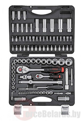 Набор инструментов 94 пр. 1/4''&1/2'' 6-гр. Force 4941-5