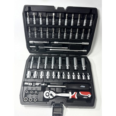 Набор инструмента 56 пр 1/4" 6-гр CrV H-D HD-14501