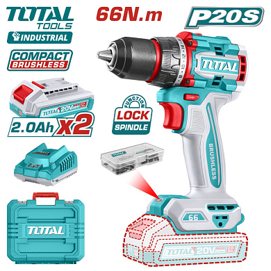 Дрель-шуруповерт TOTAL TDLI20668