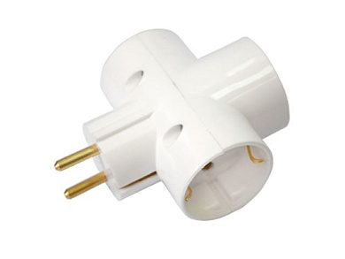 Разветвитель 3-местный, с/з, 16А, 250В, Bylectrica РВ16-377