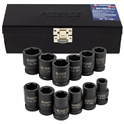 Набор ударных головок 10-24 мм 1/2'' 6-гр 12 пр Forsage F-4129-5MPB