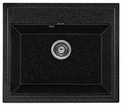 Мойка кухонная из мраморной крошки, черный, A12-22 Gerhans