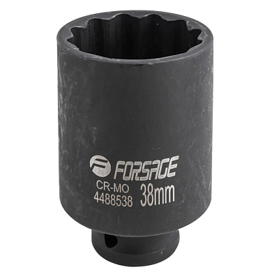 Головка ударная глубокая 38 мм 12-гр 1/2'' Forsage F-4488538