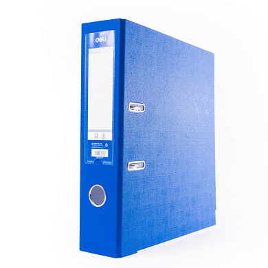 Папка-регистратор "Deli", А4, 75 мм, синий
