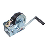 Лебедка ручная барабанная двухскоростная с нейлоновым ремнем 0.9 т. Forsage F-TRT1201S