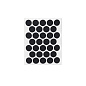 Заглушка самоприлипающая к эксцентрику черный шагрень (PC 2514) (1л=32шт) PACIFIC 113542