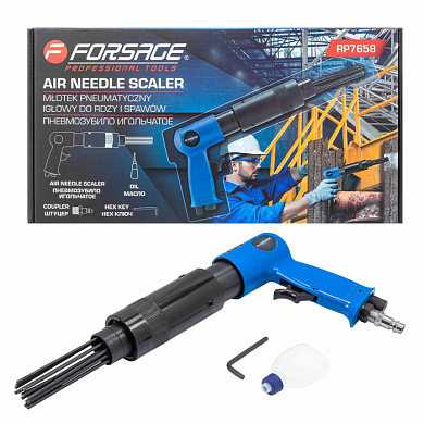 Пневмозубило с насадкой игольчатой Forsage F-RP7658