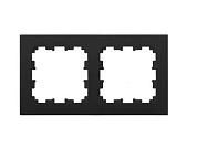 Рамка 2-местная карбон Аструм, Bylectrica ЮЛИГ.735212.572карб