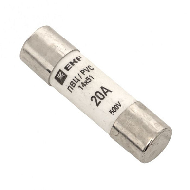 Плавкая вставка цилиндрическая ПВЦ (14х51) 20А EKF pvc-14x51-20