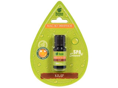 Эфирное масло ''Кедр'', 10 мл, в блистере в форме капли, Банные штучки 32209