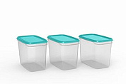 Набор контейнеров для заморозки Frost 3/1,0 л (бирюза) BEROSSI ИК 75737000