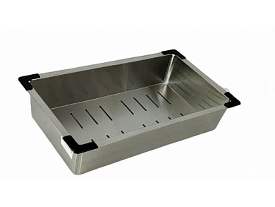 Коландер для кухонной мойки, нержавеющая сталь, сатин GERHANS K30340