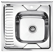 Кухонная мойка из нержавеющей стали, глянцевая, правая Ledeme L96060-6R