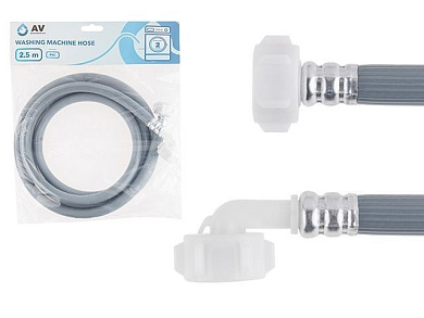 Шланг заливной для стиральной машины 2,5 м, ПВХ, AV Engineering AVE3303250