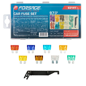 Набор автомобильных флажковых плавких предохранителей от 3А до 30А 97 пр Forsage F-FS-30(83141)