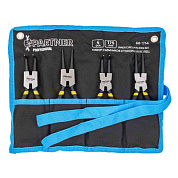 Набор съемников стопорных колец сжим/разжим, прямой/угловой 175 мм 4 пр Partner PA-68-175A