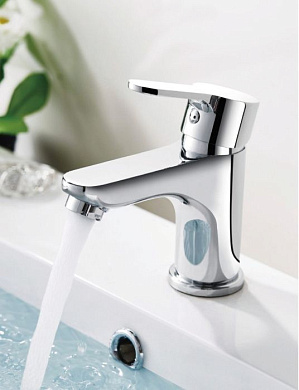 Смеситель для умывальника, латунь, хром Ledeme L1003