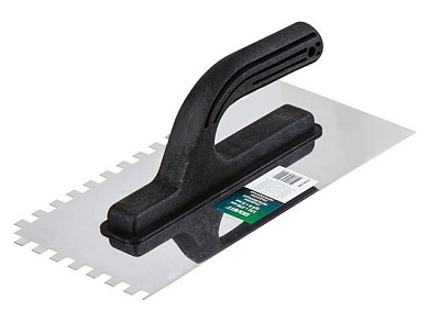 Гладилка нерж. 130х270 мм зуб 10х10 мм ВОЛАТ 27200-1310