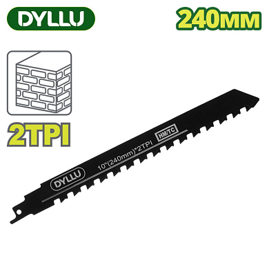 Полотно для сабельной пилы 240 мм по бетону DYLLU DTJT1543HM