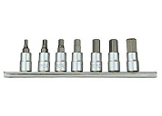 Набор дюймовых головок-бит HEX 1/8''-3/8'' 7 пр. 1/4'' Force 2073S