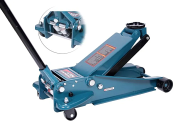 Домкрат подкатной гидравлический 4 т, 140-508 мм двухпоршневой с 3-мя уровнями фиксации Forsage F-T84008