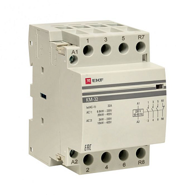 Контактор модульный КМ 32А 3NО+NC (3 мод,) EKF PROxima km-3-32-31
