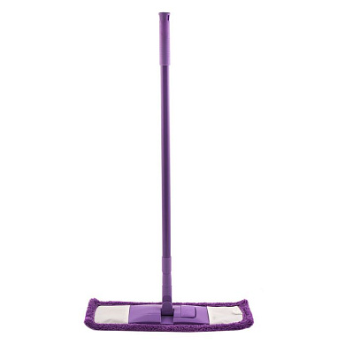 Швабра, 120 см, с пластиковой складной подошвой, насадка микрофибра, телескопическая рукоятка, Light Elfe 935055