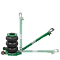 Домкрат подкатной пневматический 3 т, 4-8bar,, 135-400 мм, 3 подушки, Ø250 мм RockForce RF-TRA1812