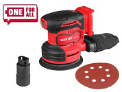 Аккум. эксцентриковая шлифмашина COS 1218-1 E в кор. ALL1 SOLO 18В, 125 мм, 6000-13000 об/мин, амплитуда колебаний, мм: 1.6 WORTEX 1333435