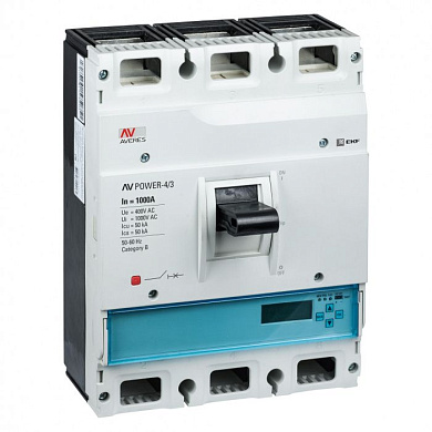 Автоматический выключатель AV POWER-4/3 1000А 50kA ETU6,2 EKF AVERES mccb-43-1000-6.2-av
