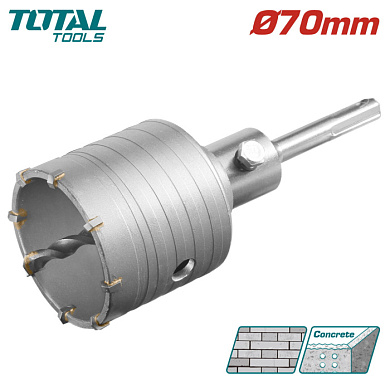 Коронка SDS-plus 70 мм TOTAL TAC430701