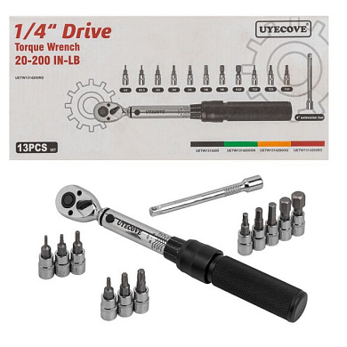 Набор инструментов, 13 пр., черный UYECOVE UETW1314200RD