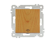 Выключатель промежуточный многопозиционный, скрытый, без рамки, пруж. зажим, дуб, RITA, 10 A, 250 V, IP 20 перекрестный, промежуточный, Mutlusan 22004080158