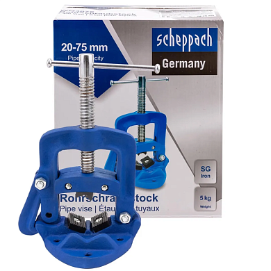 Тиски трубные 20-75 мм Scheppach Sch-WQ3075