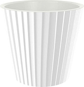 Горшок для цветов InGreen Sand D160мм, 2л c дренажной вставкой белый Пластик Репаблик IG640010048