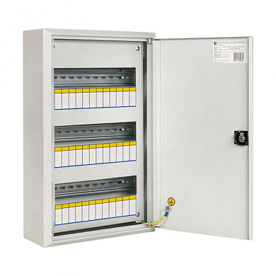 Щит распред, навесной ЩРН-36 пласт, замок (480х300х120) IP31 EKF PROxima mb21-36n