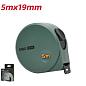 Рулетка Deli HS EHT8519L, 5 м х 19 мм, Soft Touch, зеленый