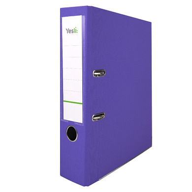Папка-регистратор "Yesli:", А4, 75 мм, ПВХ Эко, фиолетовый