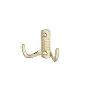 Крючок меб. двухрожковый мет. WP12 черный AKS 95692