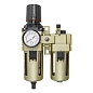 Блок подготовки воздуха, фильтр-регулятор + лубрикатор, 3/8" RockForce RF-AC4010-03
