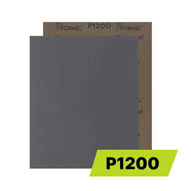 Водостойкая бумага WATERPROOF 230*280 мм, латексная пропитка 30%, зерно Р1200 FORMEL 85957321200