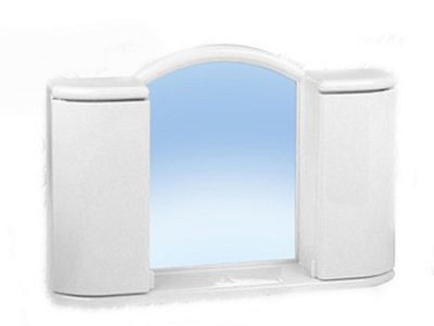 Шкафчик зеркальный Арго (снежно-белый) Арт. 7-20с BEROSSI АС 11901000