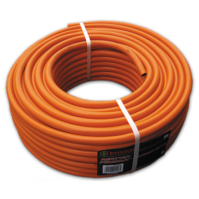 Шланг ПВХ для газа пропан-бутан армированный 9х3 мм, 50 м Bradas PB9350